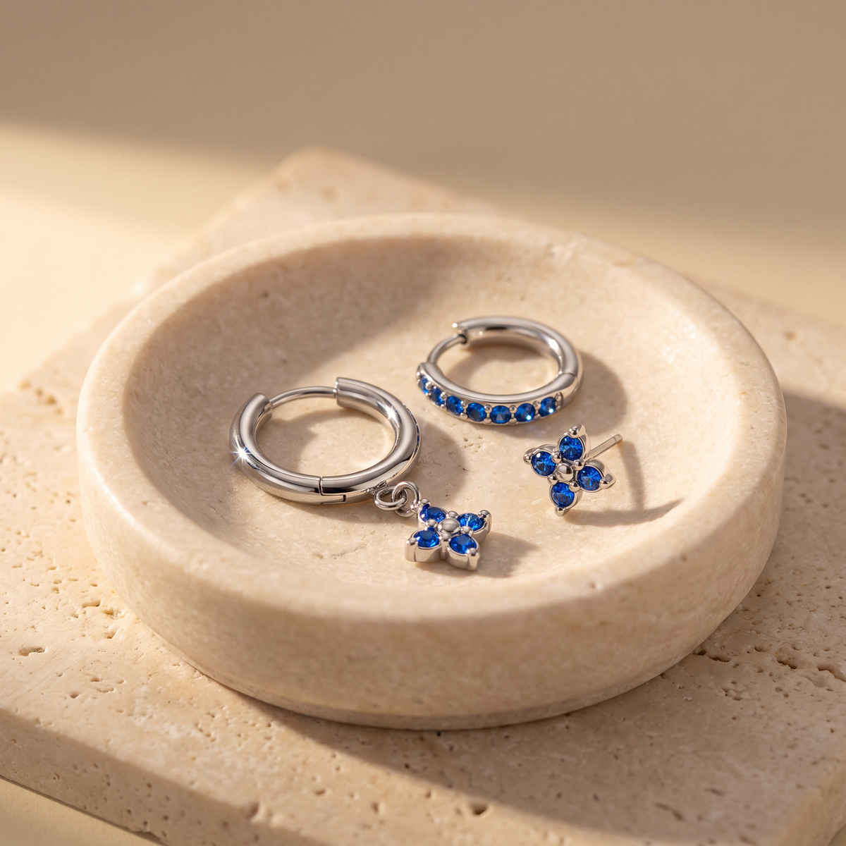 Calanque Triple Clover Earrings